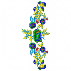 Flowers And Tree Embroidery Design 12 Flowers And Tree Embroidery Design 12